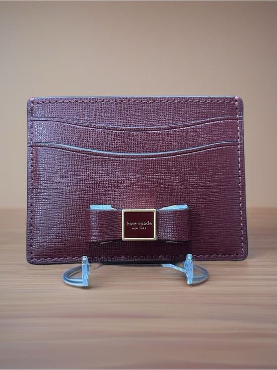 Kate Spade NY Merlot Burgundy Women kate spade Burgundy Card Holder
